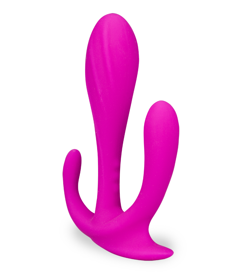 Triple stimulation butt plug