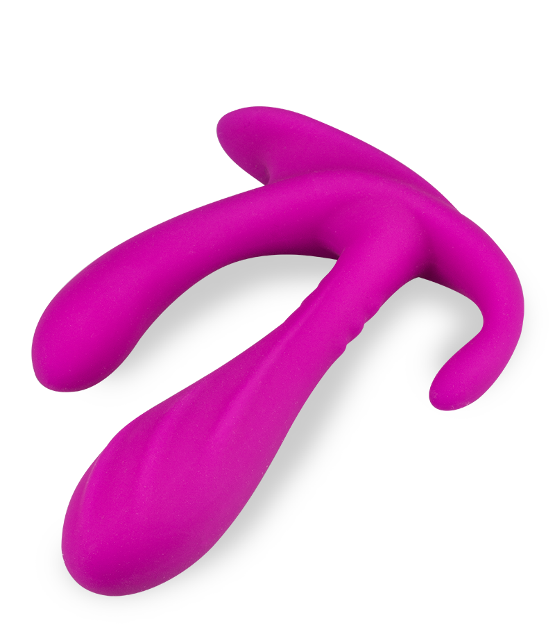 Triple stimulation butt plug