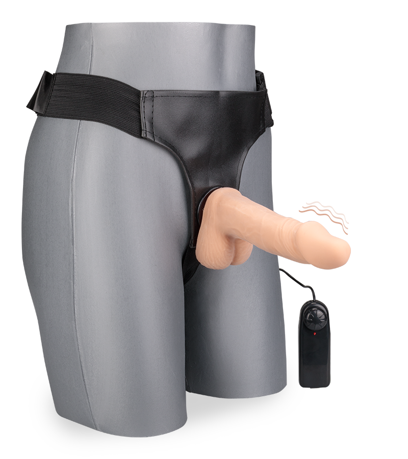 Tucker vibrating strap-on dildo 6.75 inches