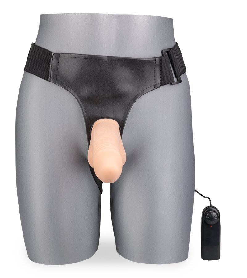 Tucker vibrating strap-on dildo 6.75 inches