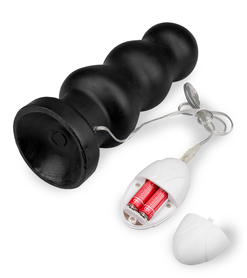 Tumultuous vibrating suction cup butt plug
