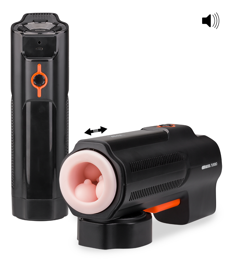 Turbo Gun thrusting masturbator with audio feature