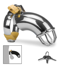 Load image into Gallery viewer, Turtleneck chastity cage for men