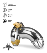 Load image into Gallery viewer, Turtleneck chastity cage for men