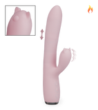Twenty thrusting heated rabbit vibrator