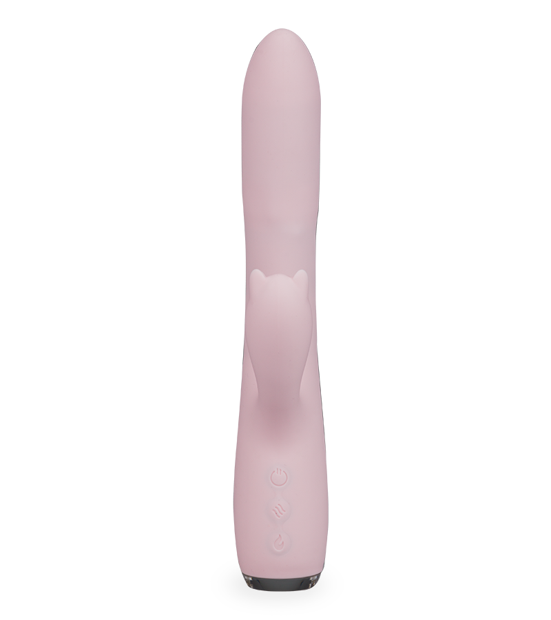 Twenty thrusting heated rabbit vibrator
