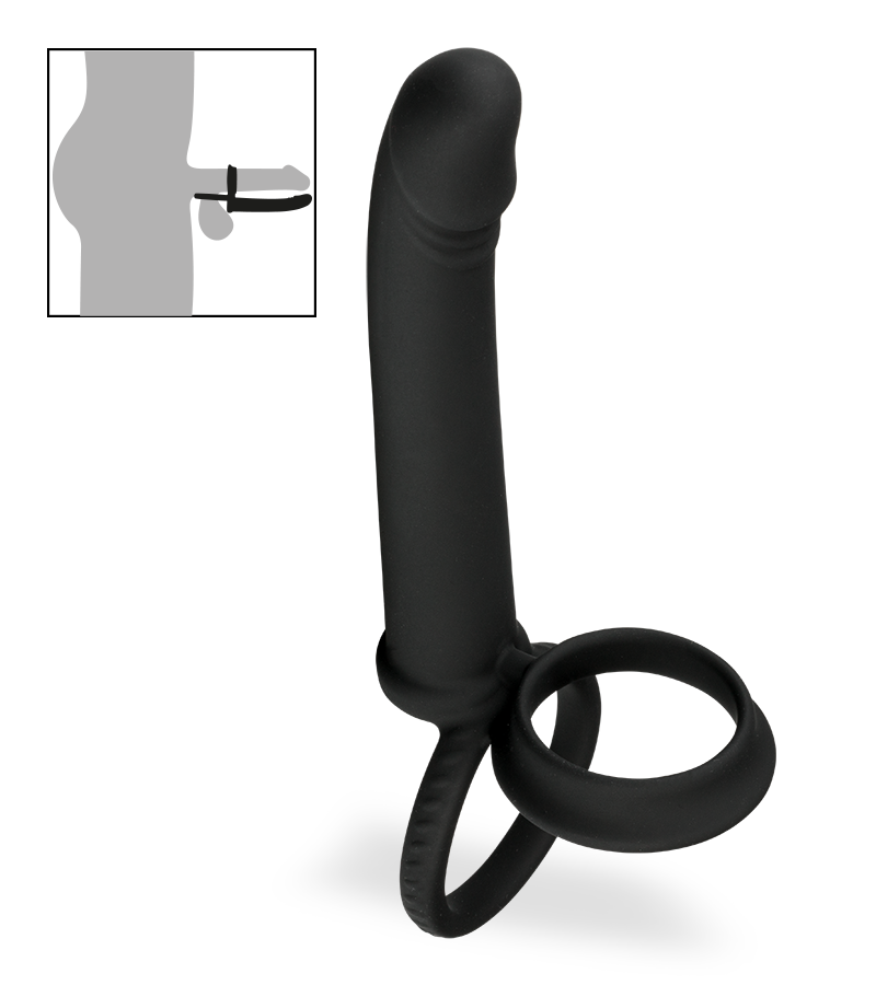 Twilight double cock ring and butt plug