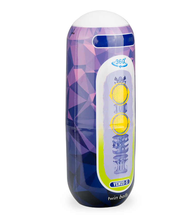 Twin Balls manual male masturbator