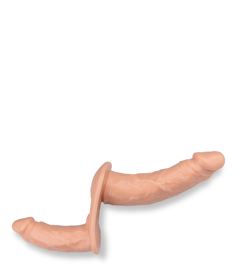 Union realistic double strap-on dildo