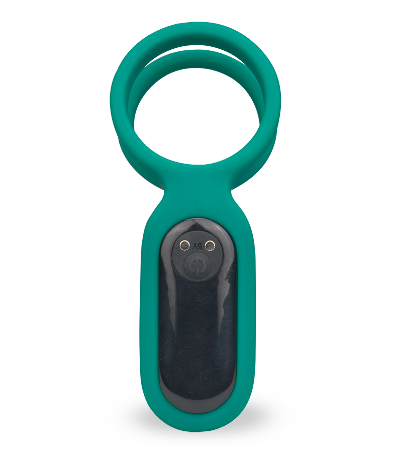 Unity vibrating double cock ring with clit stimulator