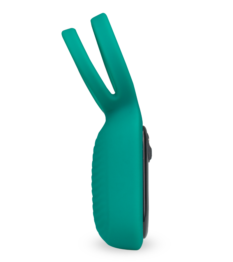 Unity vibrating double cock ring with clit stimulator