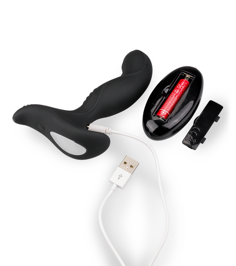 USB remote control P-spot massaging prostate stimulator