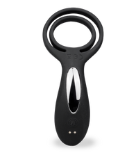 Load image into Gallery viewer, USB vibrator for couples with cock and ball rings