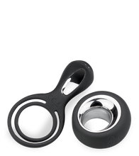 Load image into Gallery viewer, USB vibrator for couples with cock and ball rings