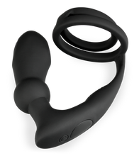 Load image into Gallery viewer, Vegas vibrating and throbbing prostate massager and double cock ring