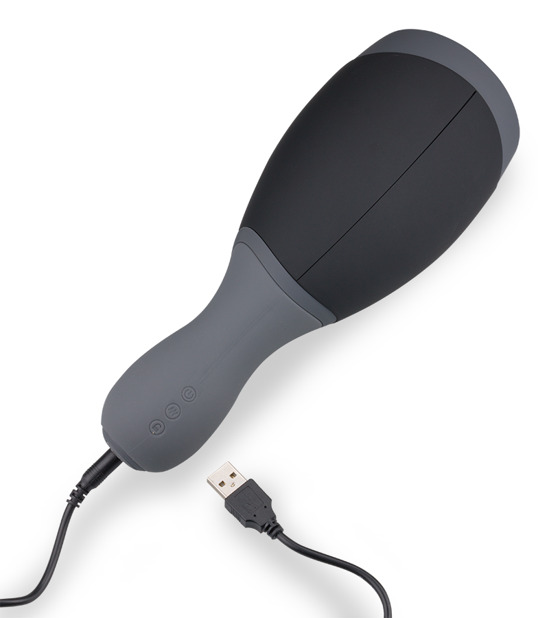 Vibrating air pressure sensor masturbator