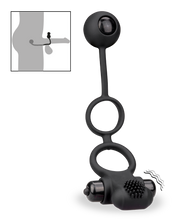Load image into Gallery viewer, Vibrating anal bead double cock ring 10 speeds