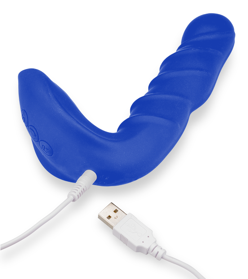 Vibrating and rotating prostate stimulator 20 modes