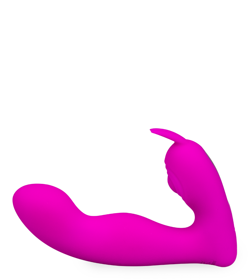 Vibrating and throbbing G-spot and clit stimulator 12 modes