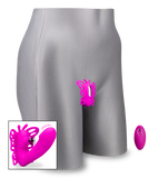 Vibrating and throbbing wearable clit and G-spot vibe 12 speeds