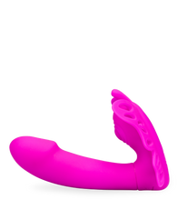 Load image into Gallery viewer, Vibrating and throbbing wearable clit and G-spot vibe 12 speeds