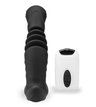 Load image into Gallery viewer, Vibrating and thrusting dildo clitoris stimulator 20 modes
