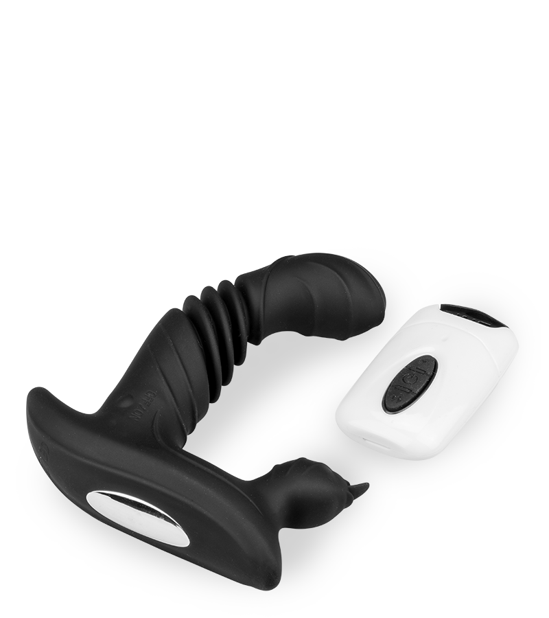 Vibrating and thrusting dildo clitoris stimulator 20 modes