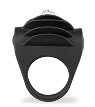 Load image into Gallery viewer, Vibrating cock ring with pleasure tongues
