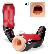 Load image into Gallery viewer, Vibrating deep throat blow job masturbator
