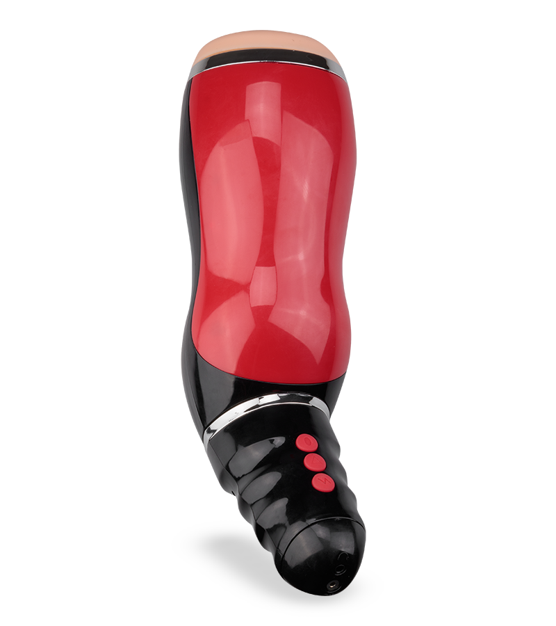 Vibrating deep throat blow job masturbator