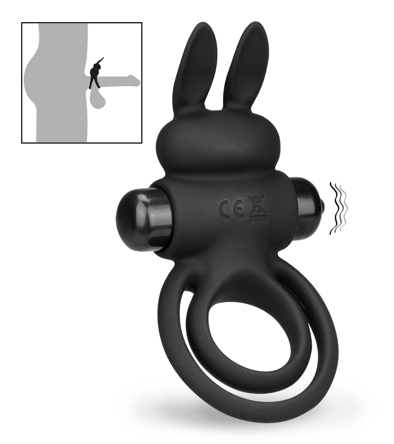 Vibrating double cock ring 10 modes