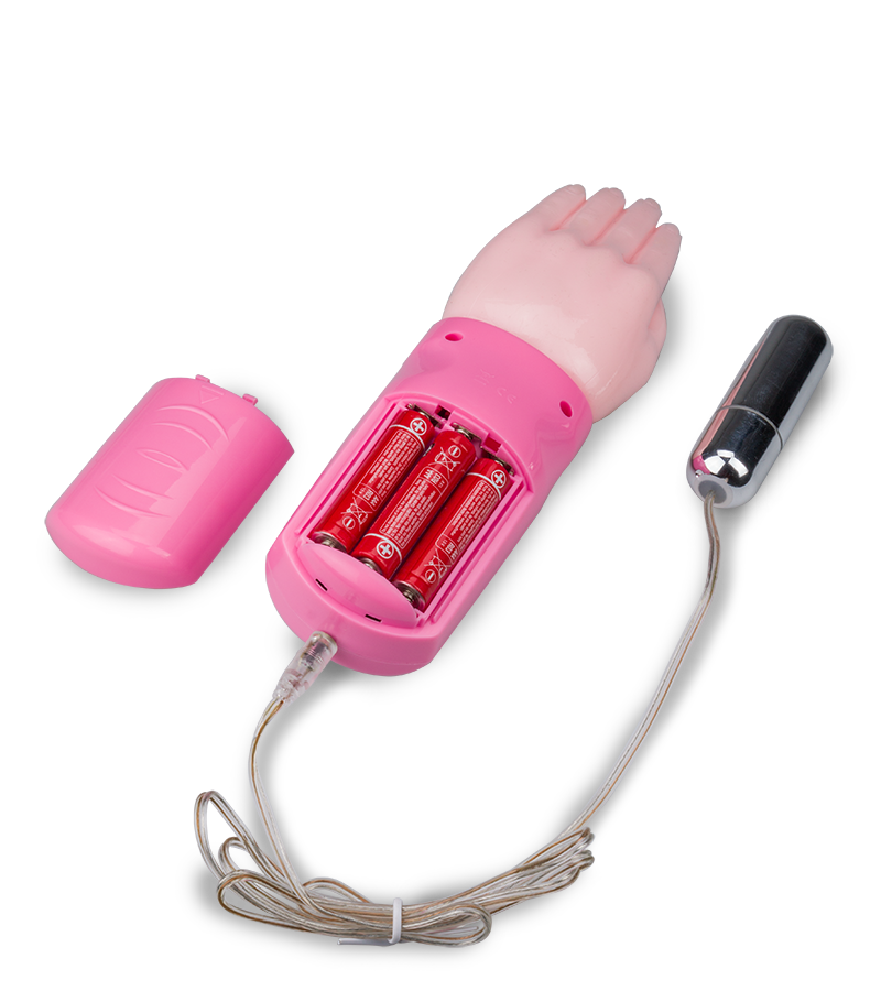 Vibrating hand vagina and clitoris stimulator