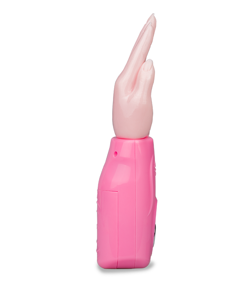 Vibrating hand vagina and clitoris stimulator