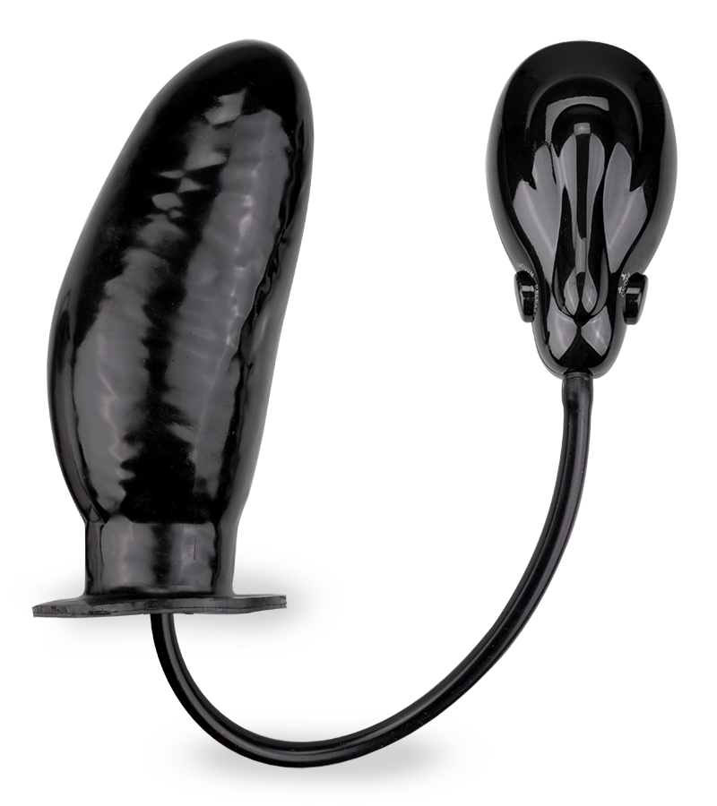 Vibrating inflatable dildo with automatic pump