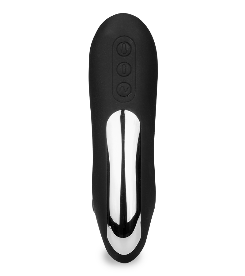 Vibrating inflatable prostate stimulator