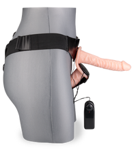 Load image into Gallery viewer, Vibrating lifelike double strap on dildo