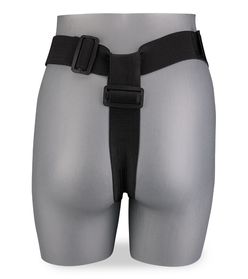 Vibrating lifelike double strap on dildo