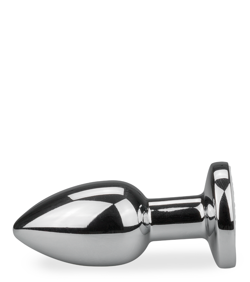 Vibrating light-up bejewelled anal plug