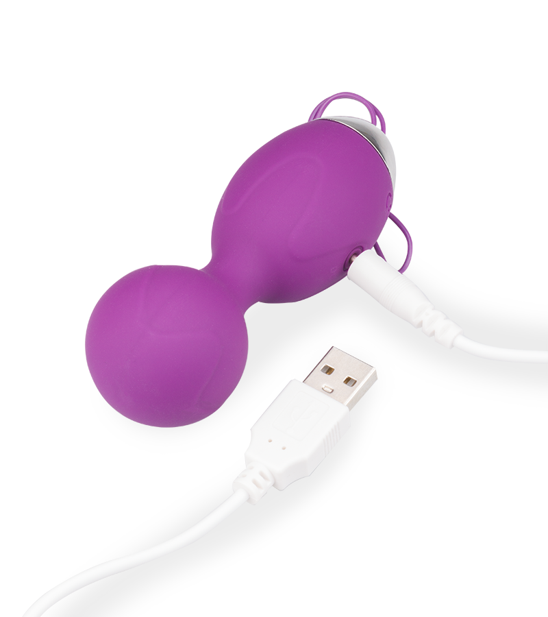 Vibrating love egg with a vibrating clitoris-stimulating remote control