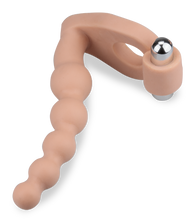 Load image into Gallery viewer, Vibrating penetrating cock ring with beads