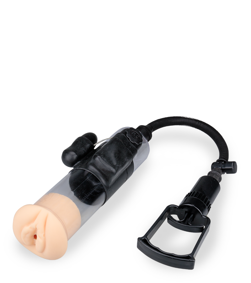 Vibrating penis pump with vagina