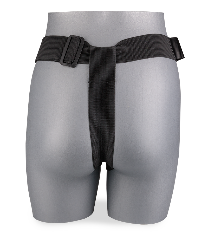 Vibrating realistic hollow strap on dildo