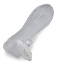 Load image into Gallery viewer, Vibrating ribbed penis-enhancing sleeve