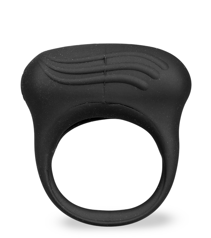 Vibrating ribbed wave cock ring