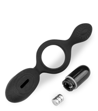 Load image into Gallery viewer, Vibrating silicone cock ring