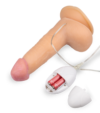 Load image into Gallery viewer, Vibrating strap on dildo 7.00 inches 10 modes