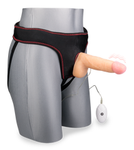 Load image into Gallery viewer, Vibrating strap on dildo 7.00 inches 10 modes