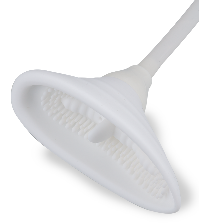 Vibrating textured clitoris pump