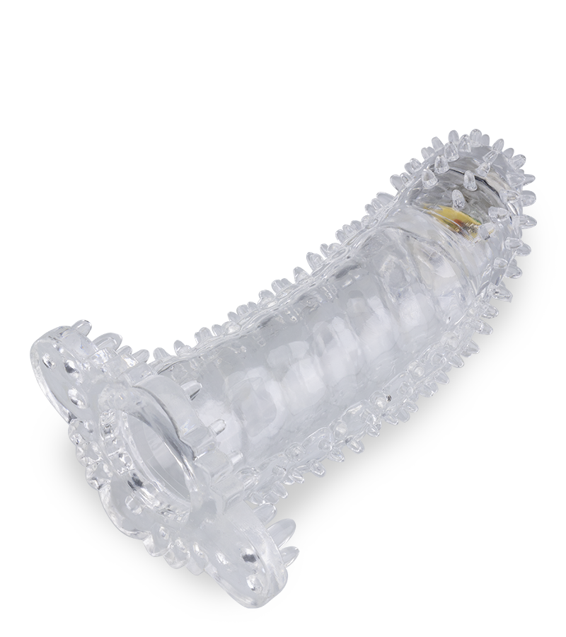 Vibrating textured penis sleeve