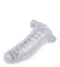 Load image into Gallery viewer, Vibrating textured penis sleeve